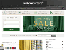Tablet Screenshot of custom-curtains.co.uk